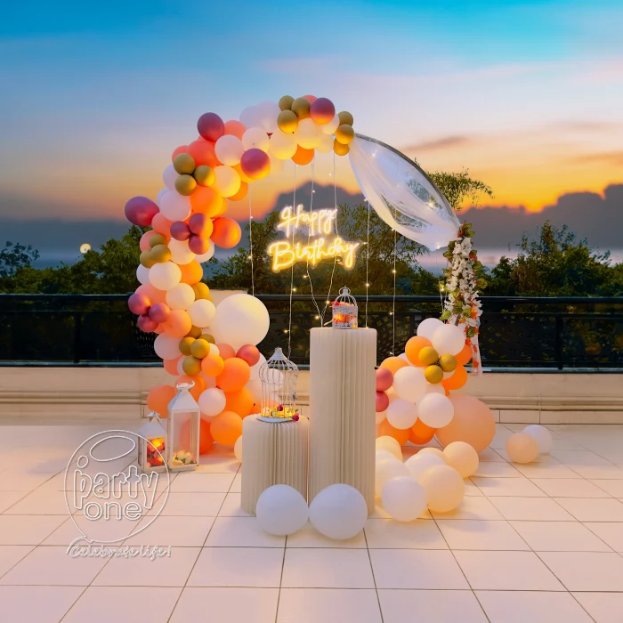 Amazing Birthday Neon Light Ring Decoration
